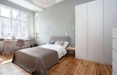 Скандинавский минимализм в спальне